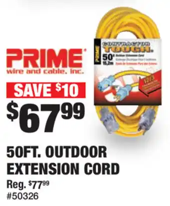 5Oft. Outdoor Extension Cord