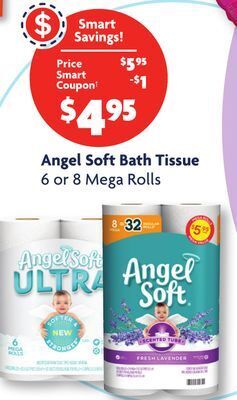 Family Dollar Angel soft bath tissue offer