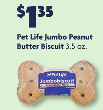 Family Dollar Pet life jumbo peanut butter biscuit offer
