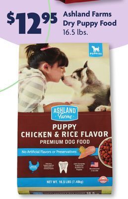 Family Dollar Ashland farms dry puppy food offer
