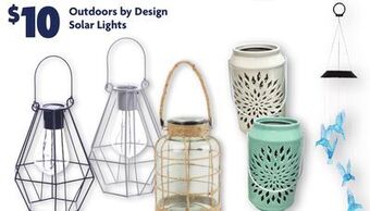 Family Dollar Outdoors by design solar lights offer