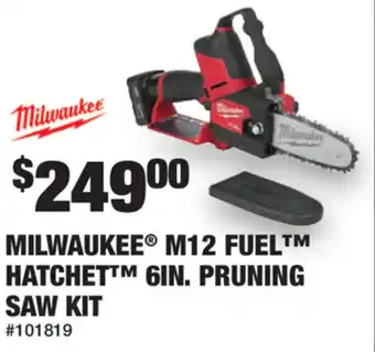 Northern Tool + Equipment Milwaukee M12 Fuel Hatchen 6In. Pruning Saw Kit offer