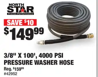 Northern Tool + Equipment 3/8"x100', 4000 PSI Pressure Washer Hose offer