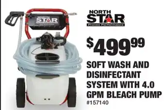 Soft Wash And Disinfectant System With 4.0 GPM Bleach Pump