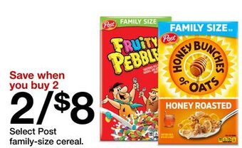 Target Select post family-size cereal offer