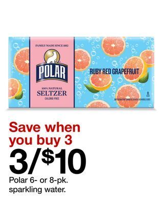 Target Polar 6- or 8-pk. sparkling water offer