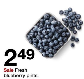 Target Fresh blueberry pints offer