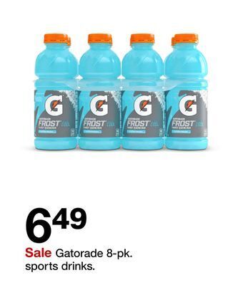 Target Gatorade 8-pk. sports drinks offer