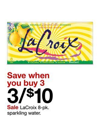 Target Lacroix 8-pk. sparkling water offer