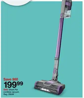 Target Shark pet cordless vacuum offer