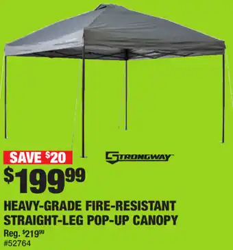 Northern Tool + Equipment Heavy-Grade Fire-Resistant Straight-Leg Pop-Up Canopy offer