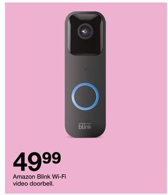 Target Amazon blink wi-fi video doorbell offer