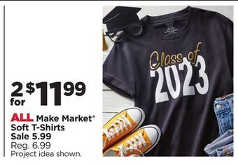 Michaels All make market® soft t-shirts offer