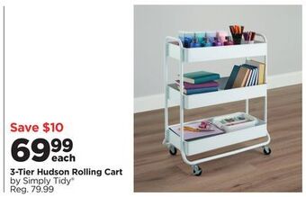 Michaels 3-tier hudson rolling cart by simply tidy® offer