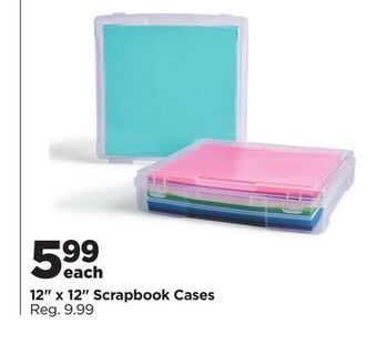 Michaels 12 x 12 scrapbook cases offer