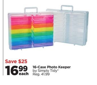 Michaels 16-case photo keeper by simply tidy® offer