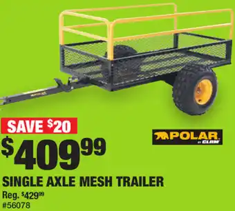 Northern Tool + Equipment Single Axle Mesh Trailer offer