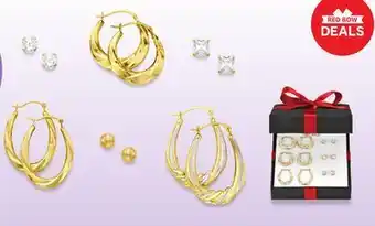 JC Penney 14k gold & cubic zirconia 6-pr. earring set offer