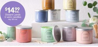 JC Penney Distant lands 3-wick candles offer