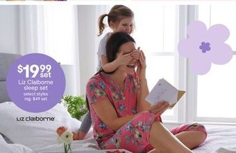 JC Penney Liz claiborne sleep set offer