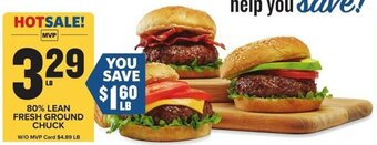 Food Lion 80% LEAN FRESH GROUND CHUCK offer