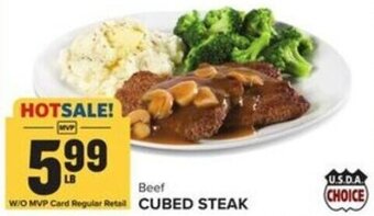 Food Lion Beef CUBED STEAK offer