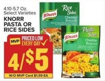 Food Lion KNORR PASTA OR RICE SIDES 4.10-5.7 Oz offer