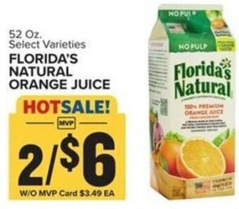 Food Lion FLORIDA'S NATURAL ORANGE JUICE offer