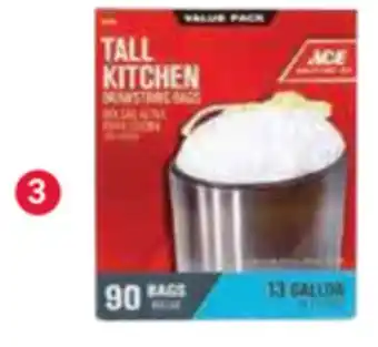 Ace Hardware Tall kitchen 13 gal. 90/ct offer