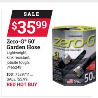 Ace Hardware Zero-g® 50' garden hose offer