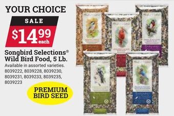 Ace Hardware Songbird selections® wild bird food, 5 lb. offer