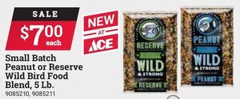 Ace Hardware Small batch peanut or reserve wild bird food blend, 5 lb. offer