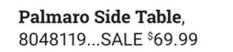 Ace Hardware Palmaro side table offer
