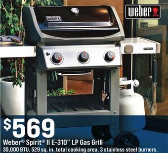 Ace Hardware Weber spirit ii e-310 lp gas grill offer