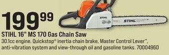 Ace Hardware Stihl 16 ms 170 gas chain saw offer
