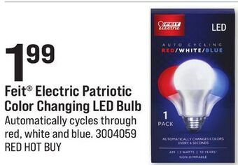 Ace Hardware Feit® electric patriotic color changing led bulb offer