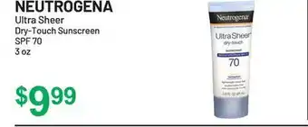 Health Mart Neutrogena ultra sheer dry-touch sunscreen offer