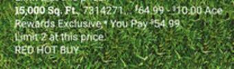 Ace Hardware Scotts turf builder lawn food 15,000 sq. ft offer