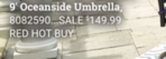 Ace Hardware 9' oceanside umbrella offer