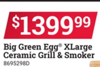 Ace Hardware Big green egg® xlarge ceramic grill & smoker offer