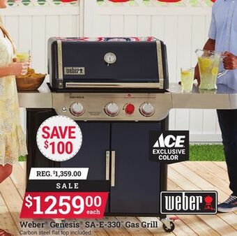 Ace Hardware Weber genesis sa-e-330 gas grill offer