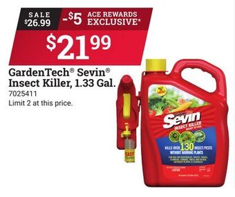 Ace Hardware Gardentech sevin insect killer, 1.33 gal. offer