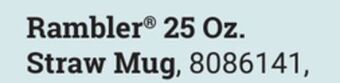 Ace Hardware Yeti rambler® 25 oz. straw mug offer