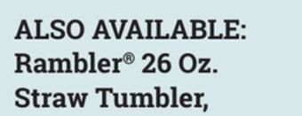 Ace Hardware Yeti rambler® 26 oz. straw tumbler offer