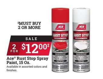 Ace Hardware Ace® rust stop spray paint 15 oz. offer