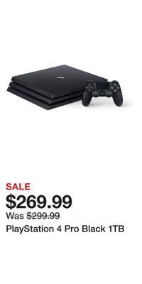 Game Stop Playstation 4 pro black 1tb offer