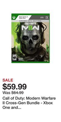 Game Stop Call of duty: modern warfare ii cross-gen bundle - xbox one and xbox series x/s offer