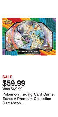 Game Stop Pokemon trading card game: eevee v premium collection gamestop exclusive offer