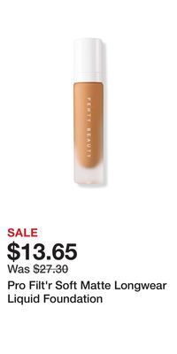 Ulta Beauty Pro filt'r soft matte longwear liquid foundation offer