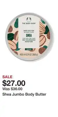 Ulta Beauty Shea jumbo body butter offer